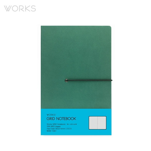 웍스 그리드 노트북 맥시(140x214mm)-그린(WAN-1661)
