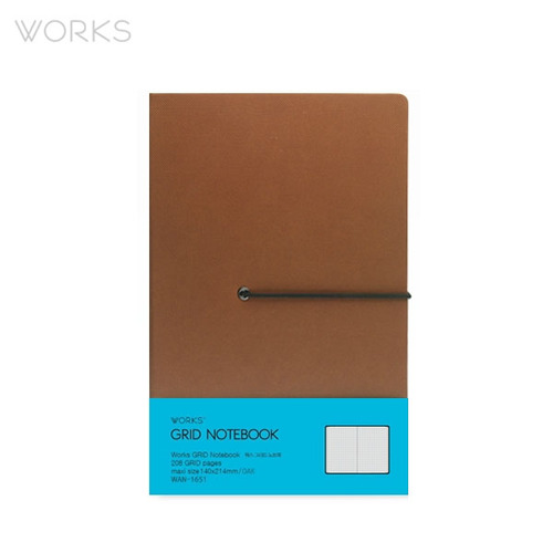 웍스 그리드 노트북 맥시(140x214mm)-오크(WAN-1651)