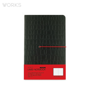 웍스 프리미엄 라인드 노트북 맥시(142x220mm)-블랙(WAN-1311)