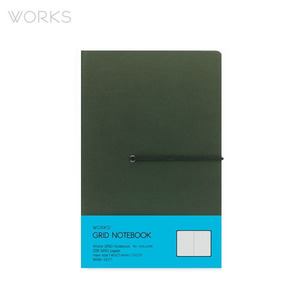 웍스 그리드 노트북 맥시(140x214mm)-그린블랙(WAN-1671)
